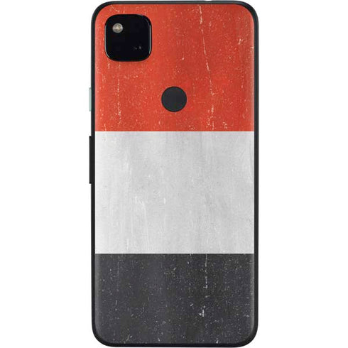 Yemen Flag Distressed Google Pixel 4a Skin